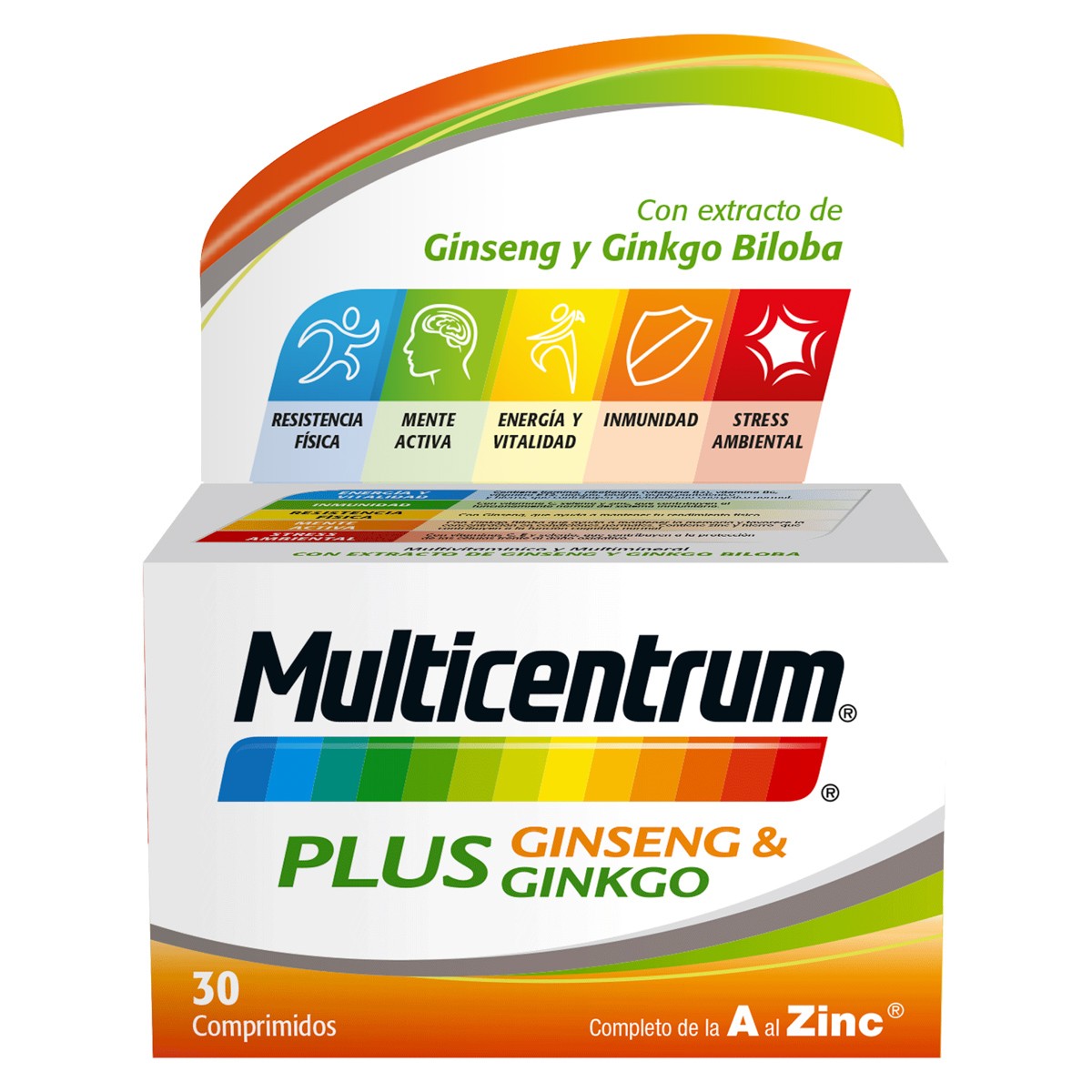 Imagen de Multicentrum plus ginseng-ginkgo 30 comprimidos